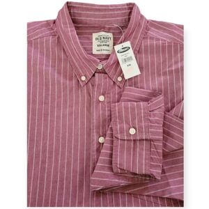 Men's Striped Button-Down Shirt -